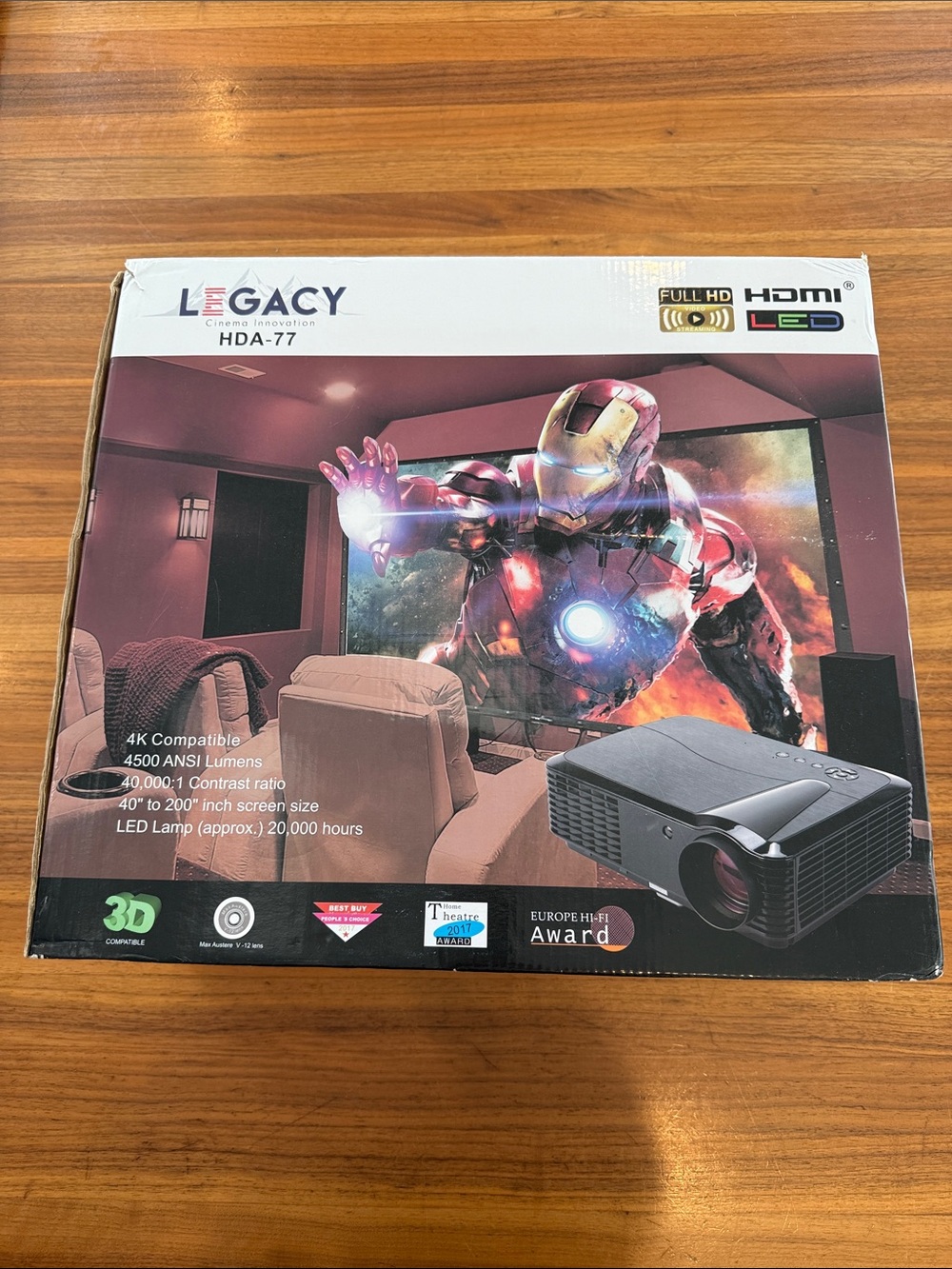 New Legacy HDA-77 Home Theater Projector